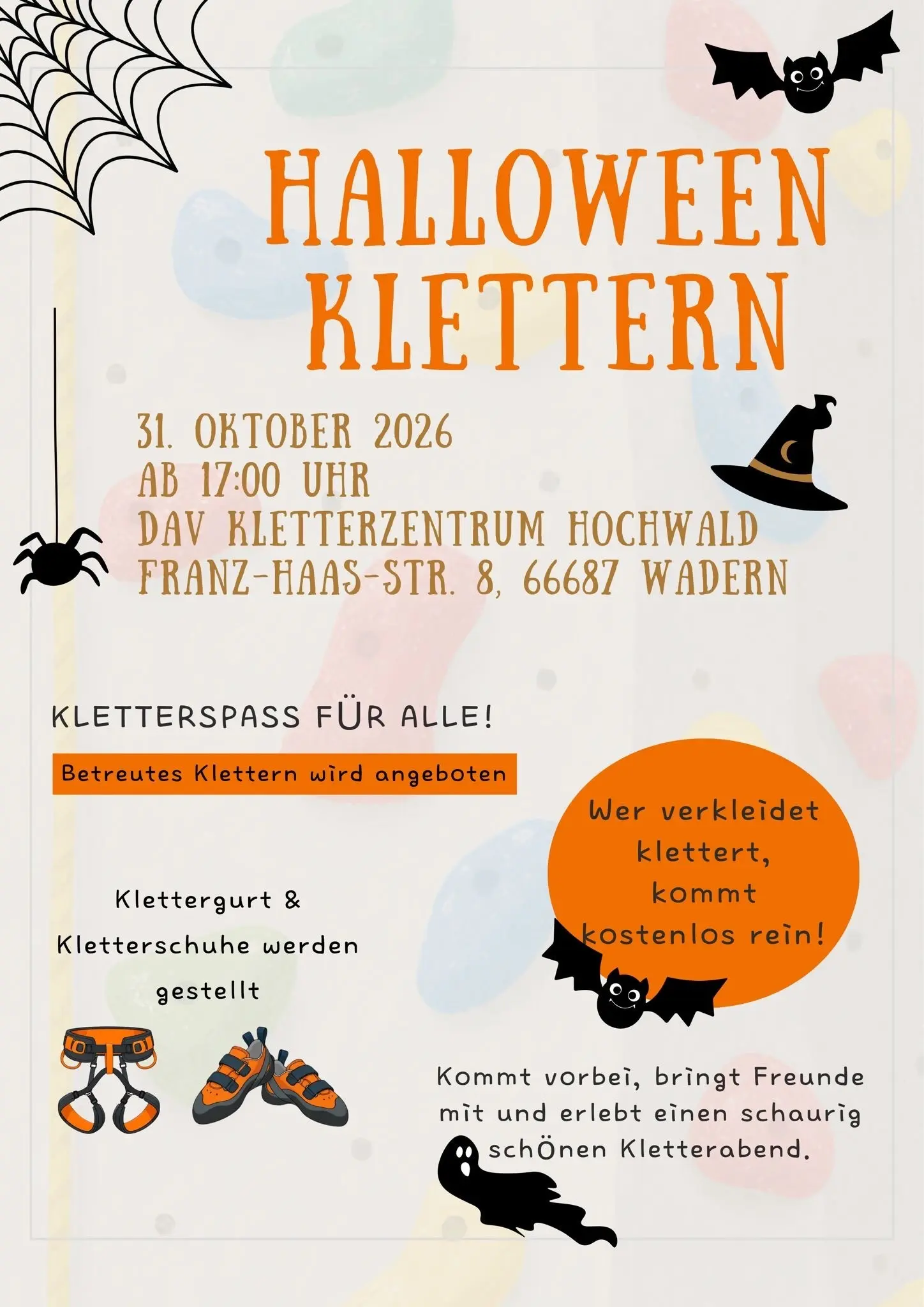 Plakat Halloween | © DAV Hochwald