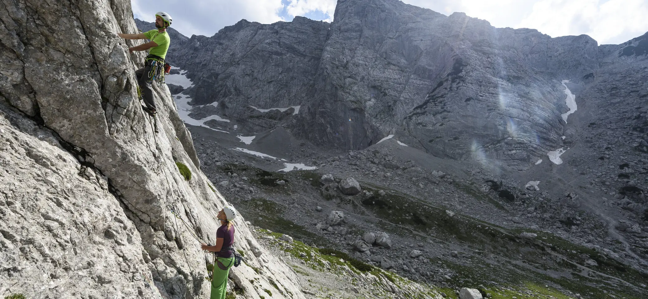 Outdoor-Klettern am Fels | © DAV/Wolfgang Ehn